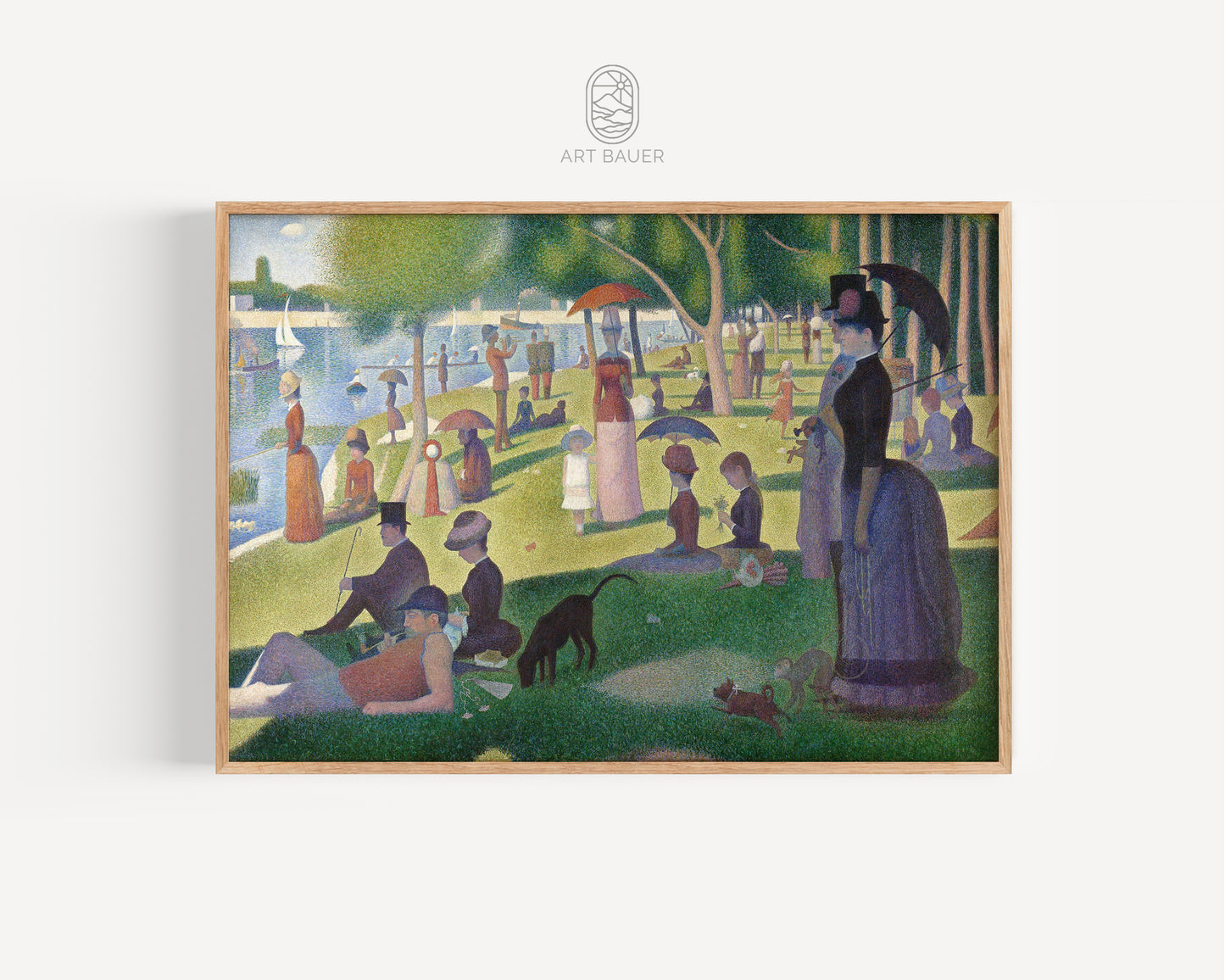 La Grande Jatte |  Framed Print | Georges Seurat, 1886