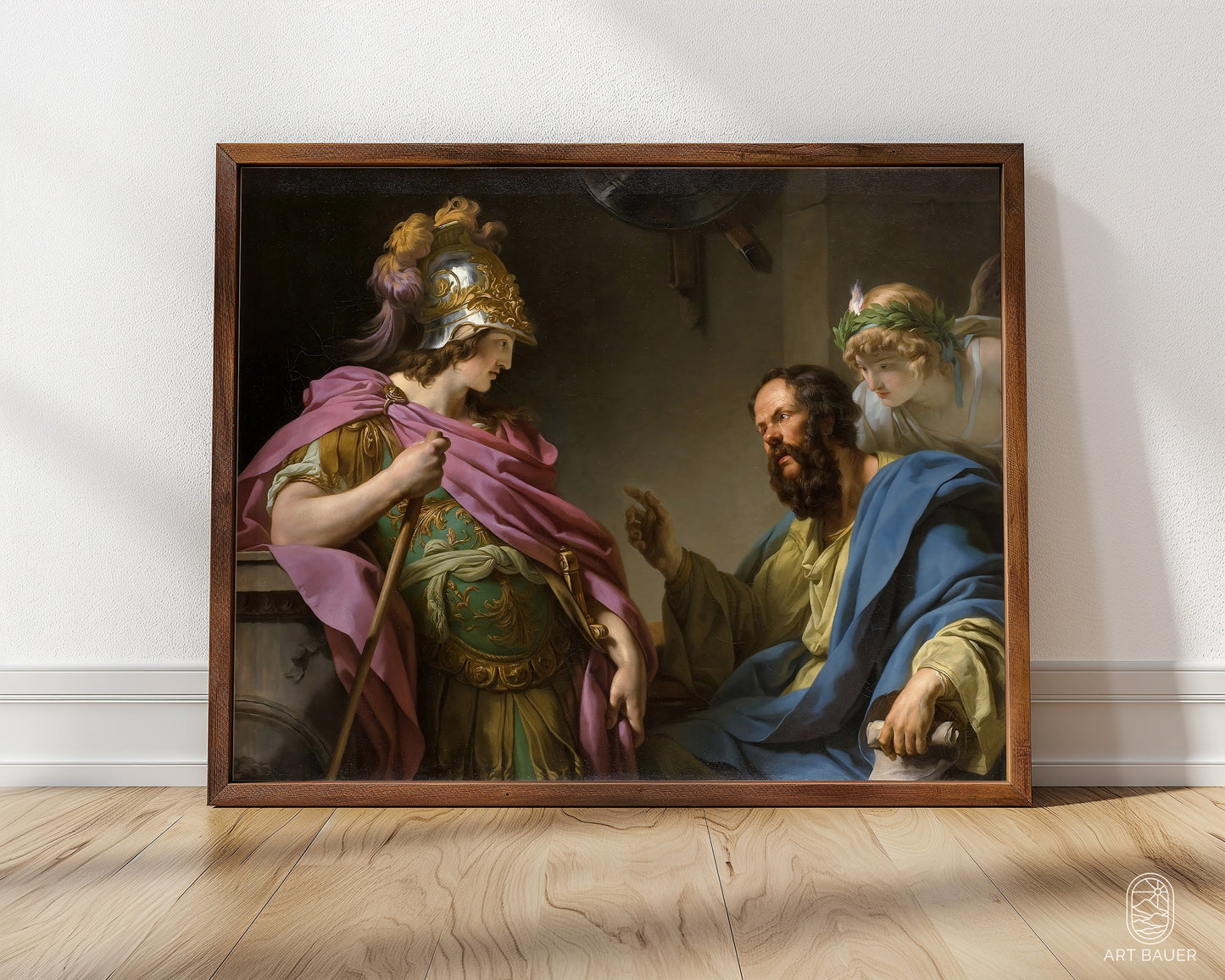 Socrates and Alcibiades |  Framed Print | Francois Vincent, 1776