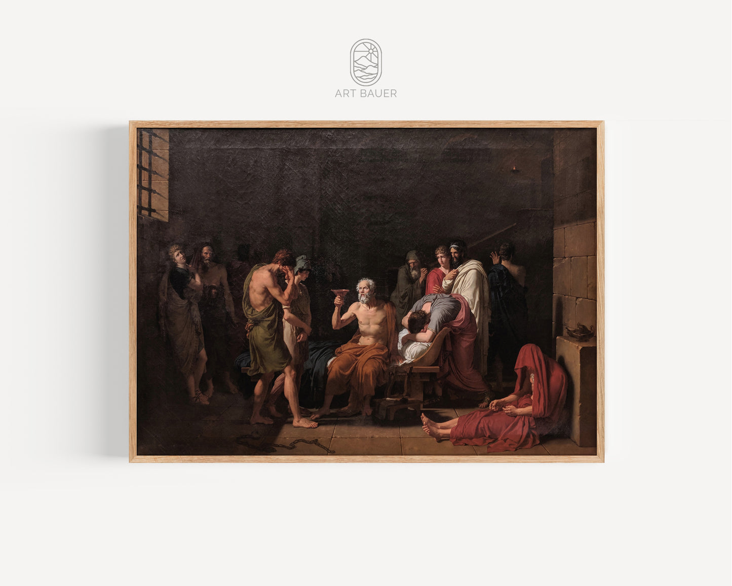 Death of Socrates | Framed Print | Francois Fabre, 1802