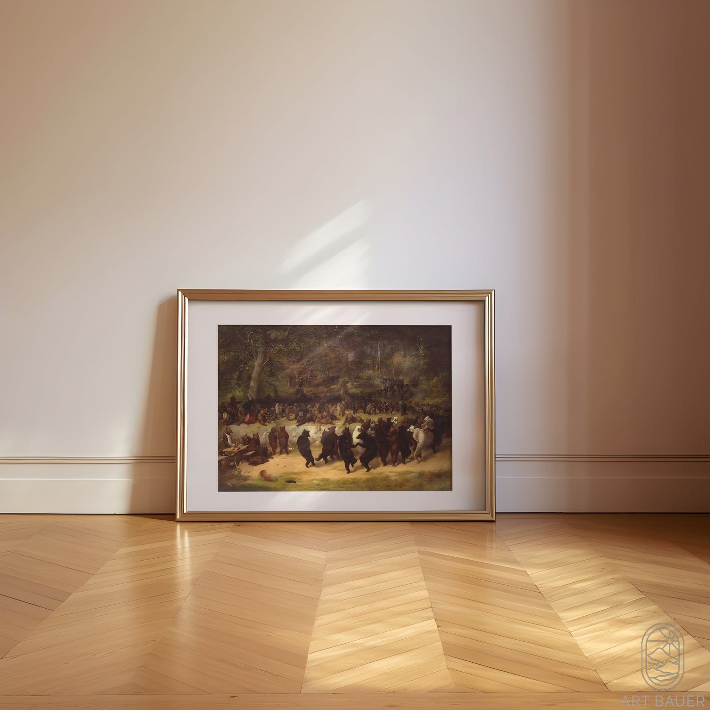 Bear Dance | Framed Print | William Beard, 1850