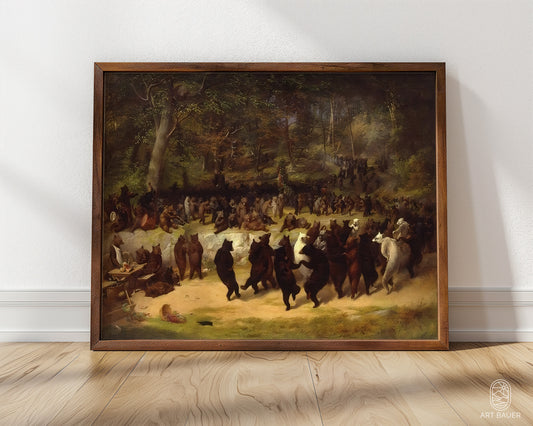 Bear Dance | Framed Print | William Beard, 1850