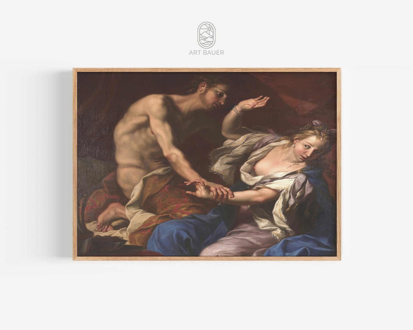 Amnon and Tamar | Framed Print | Guercino, 1650