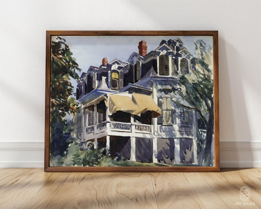 Mansard Roof | Framed Print | Edward Hopper, 1923