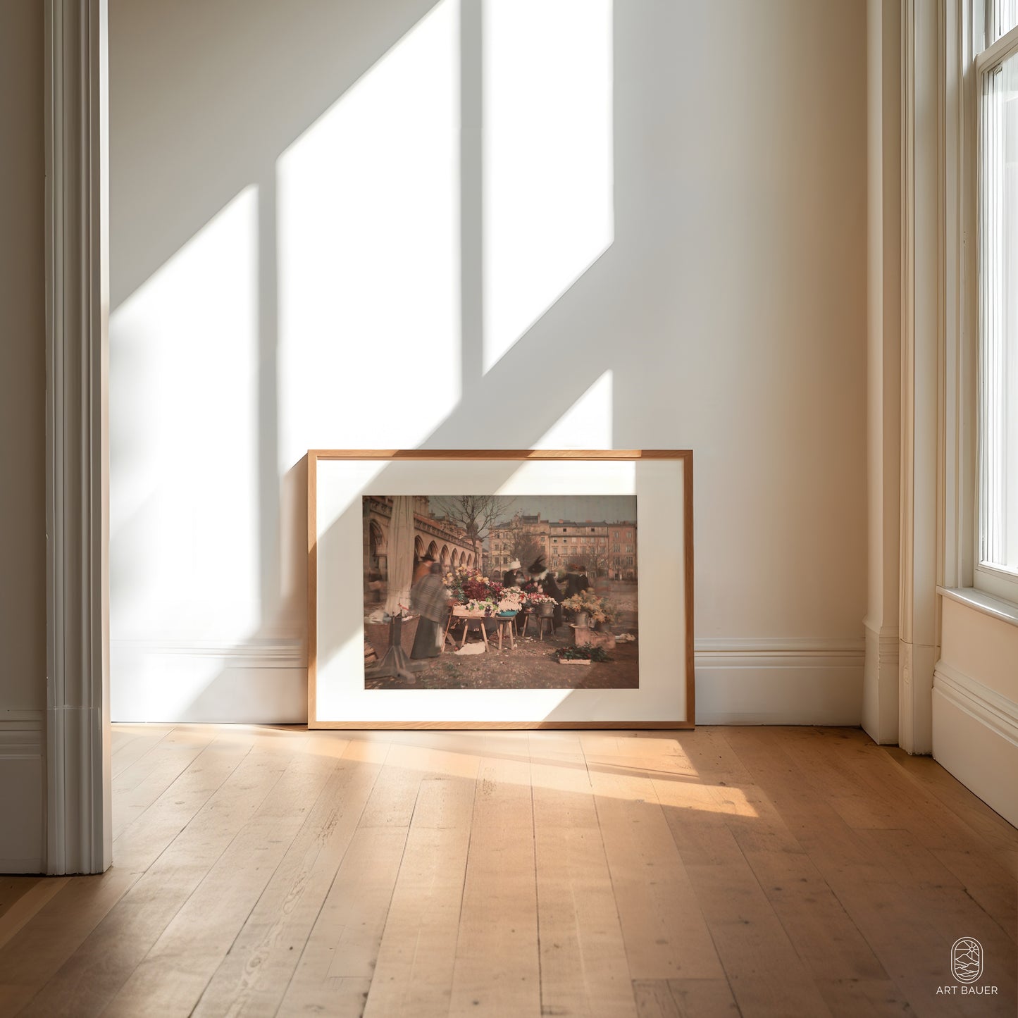 Market Square in Krakow, Poland | Framed Vintage Photo Print, 1915