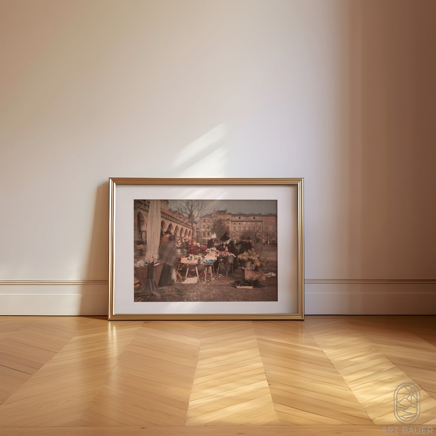 Market Square in Krakow, Poland | Framed Vintage Photo Print, 1915