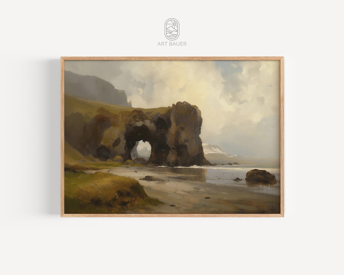 Icelandic Coastline | Framed Print | Ingall Nocturne, 2024